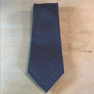 Jones New York Navy and White polkadot Tie